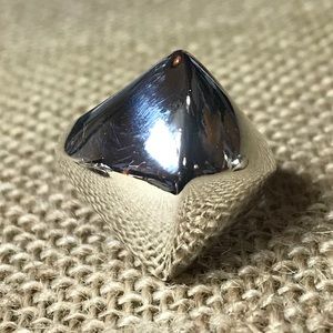 Pyramid Dome Ring - sterling silver